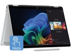 hp omnibook x flip 35.6 cm (14) 14 fm0099tu next gen ai pc, silver